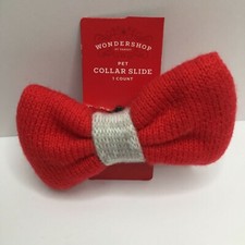 Wondershop Pet Red Bowtie Collar Slide Dog Cat Bow Tie