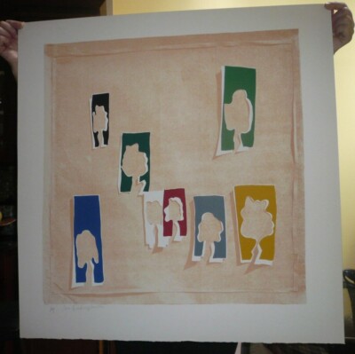 MENASHE KADISHMAN  ISRAELI ARTIST  8  Cutout Trees   Retail 1500.00