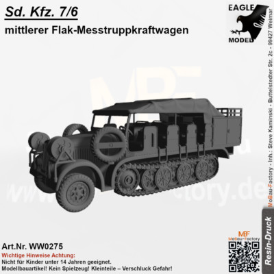 Sd. Kfz. 7/6 mittlerer Flak-Messtruppkraftwagen