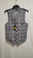 Murano Waistcoat Vest Size M Grey