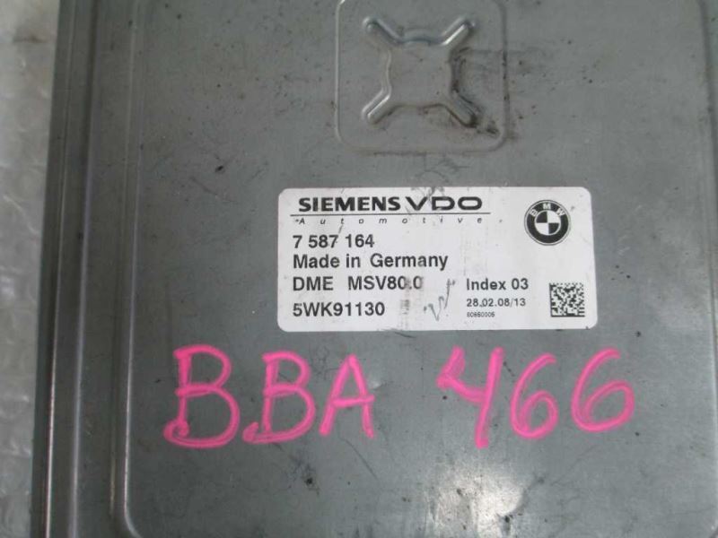 2007-2010 BMW 323i, 328i ENGINE ECM CONTROL MODULE 7587164 7 587  