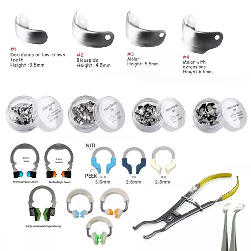 Dental Matrix Bands Ring Sectional Matrice Clamp Fit Garrison Palodent V3 System - Afbeelding 17 van 73