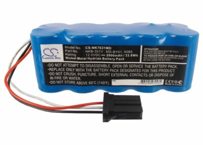 2800mA Battery for Nihon Kohden TEC-5500,TEC-7731,ECG-1350P,TEC-7741,TEC-5531E