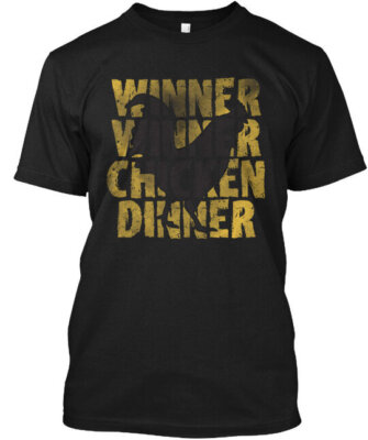 Pubg Winner Chicken Dinner T-Shirt Made in the USA Size S to 5XL