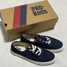 Pro Keds Royal Lo Classic Navy Blue Canvas Shoes Sneakers Size 6.5 New in Box