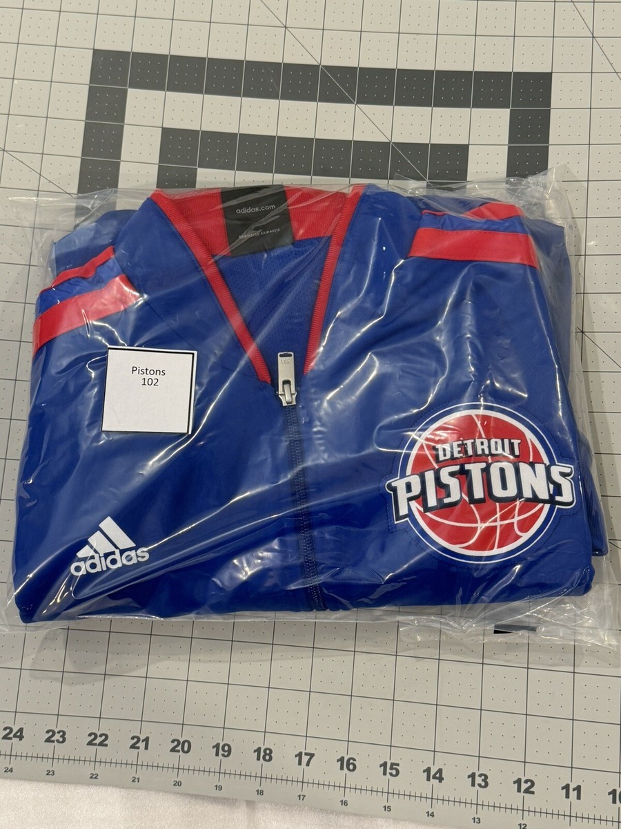 Detroit Pistons XL Blue Adidas Full Zip Warmup Jacket | eBay