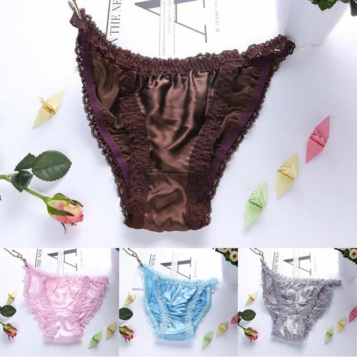 Sexy Pure Silk Thongs Briefs Women G-String Panties Bikinis Underwear Healthy A - Picture 3 of 19