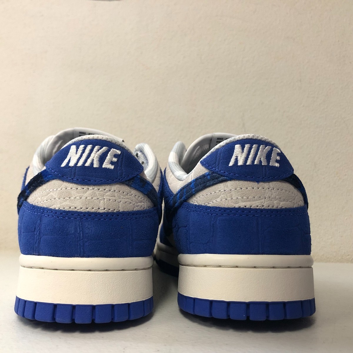 Nike By You Dunk Low Dodgers Croc Royal Blue White FJ2253 