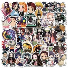 Anime Demon Slayer Assorted Skateboard Stickers Lot Of 50 Pieces
