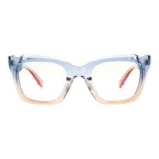 Blue Light Blocker Glasses Thick Square Translucent Colors Unisex UV400
