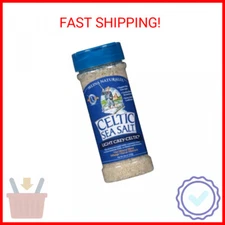 Light Grey Celtic Sea Salt Shaker – Easy to Use, Large Refillable, Reusable Glas