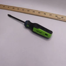 Huepar Slotted Magnetic Screwdriver Green/Black 1/4" x 4"
