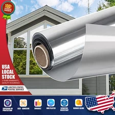 One Way Mirror Tint Window Film Privacy Protect UV Reflective Sun Block For Home