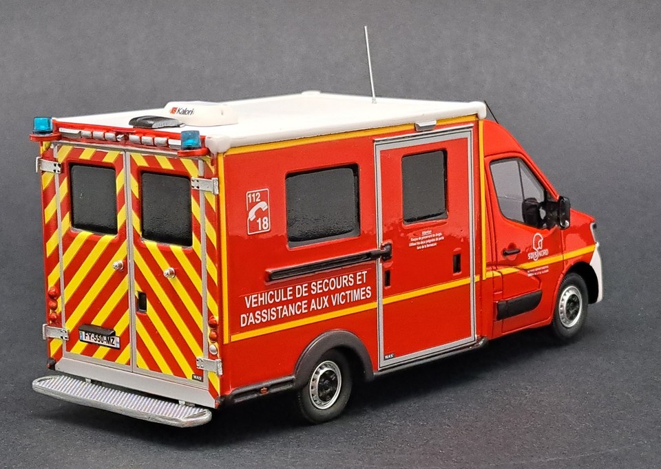 Renault Master 2019 SDIS 59 Pompiers - Miniature ALERTE - Neuve