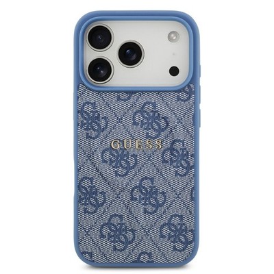 Guess iPhone 17 Pro Hülle Case Cover  MagSafe 4G Classic Logo blue