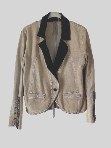 Veste Vintage Années 60 En Soie Brute - Marque Sartoria - Taille S (42) - Très Bon état