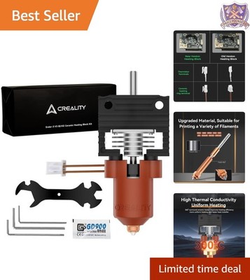 3D Printer Hotend Upgrade Kit Ceramic Heating Block Quick-Swap Nozzle High Temp