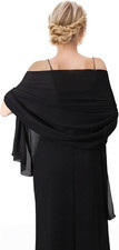 Chiffon Scarf Women Pashmina Shawls and Wraps for Evening Dresses Wedding Soft L