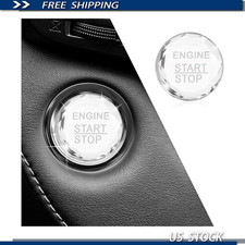 Crystal Rhinestone Engine Start Button Cover Car Decor Protection, Universal Int
