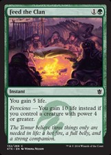 MTG magic cards 1x Feed the Clan Khans of Tarkir NM-Mint, English