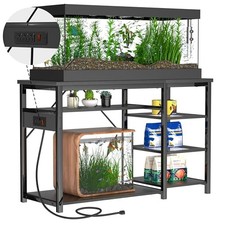 55-75 Gallon Fish Tank Stand: Heavy Duty Aquarium Stand with Power Outlets and