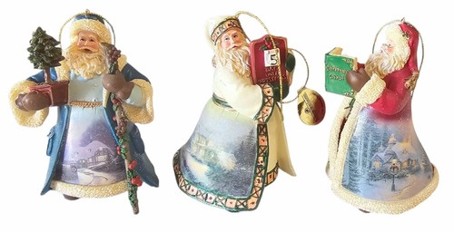 (15) Auth Ashton Drake Thomas Kinkade Old World Santa Ornaments w/Tags (READ) - Picture 3 of 10