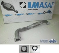 Imasaf Auspuff Hosenrohr+Dichtungen für Lancia Dedra+Delta II 2.0Turbo 1991-1999