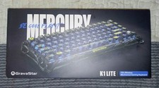 GravaStar Mercury K1 Lite 75 Wireless Mech. Gaming Keyboard, Transparent Black