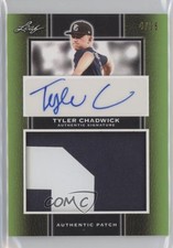 2019 Leaf Perfect Game National Showcase 4/25 Tyler Chadwick Patch Auto nd3