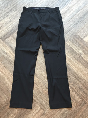 French Connection schwarze Smart Hose gerades Bein Herren 32R formell Büro