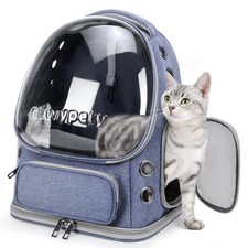 Cawypety Cat Backpack Carrier, Breathable Cat Carrier Large Space Bubble Pet ...