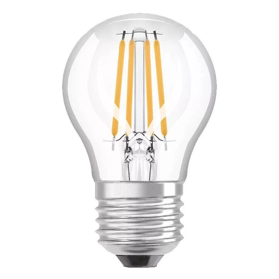 10 x Osram LED Filament Tropfen 4W = 40W E27 klar 470lm cool neutralweiß 4000K - Bild 2 von 2