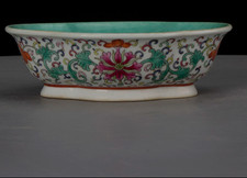 Nice Collectable Art Hand Painting Famille Rose Porcelain Flowers Wash