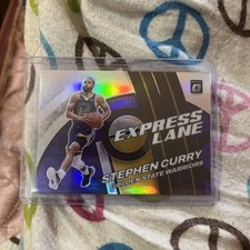 Stephen Curry 2021-22 Panini Donruss Optic Express Lane Purple Prizm card 