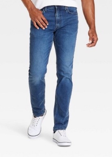 Men's Comfort Wear Slim Fit Total Flex Jeans - Goodfellow & Co Size 34 X 32