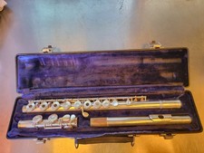 Flute silver plate open hole Gemeinhardt 3 Elkhart Ind