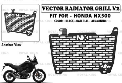 Passend für Honda NX500 ''Black Vector Kühlergrill V2''