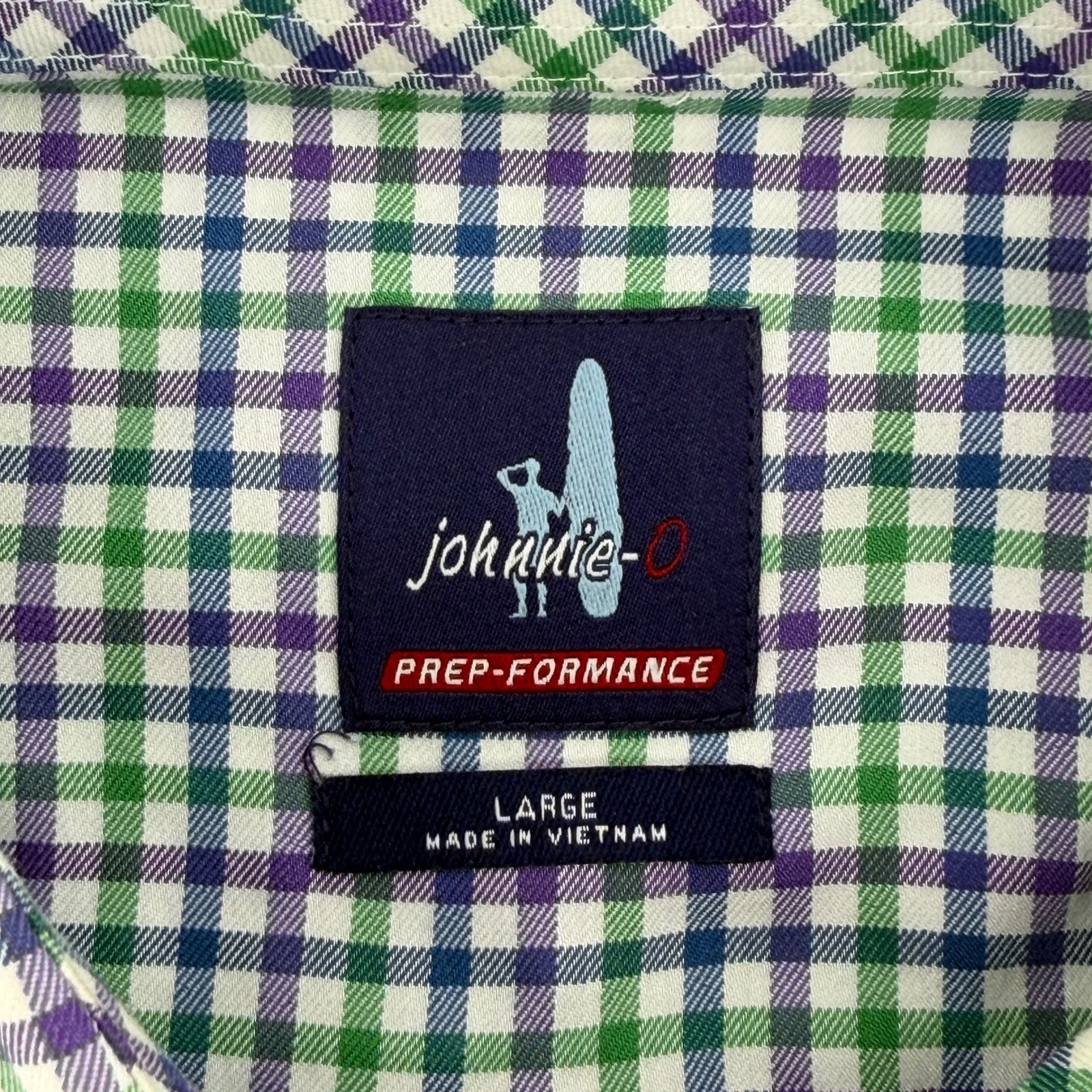 Johnnie O Prep Performance Gingham Button Down Sh… - image 6