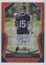2019 Panini Prizm Rookies Red Wave Prizm Auto 56/149 John Ursua #395 Auto b5y