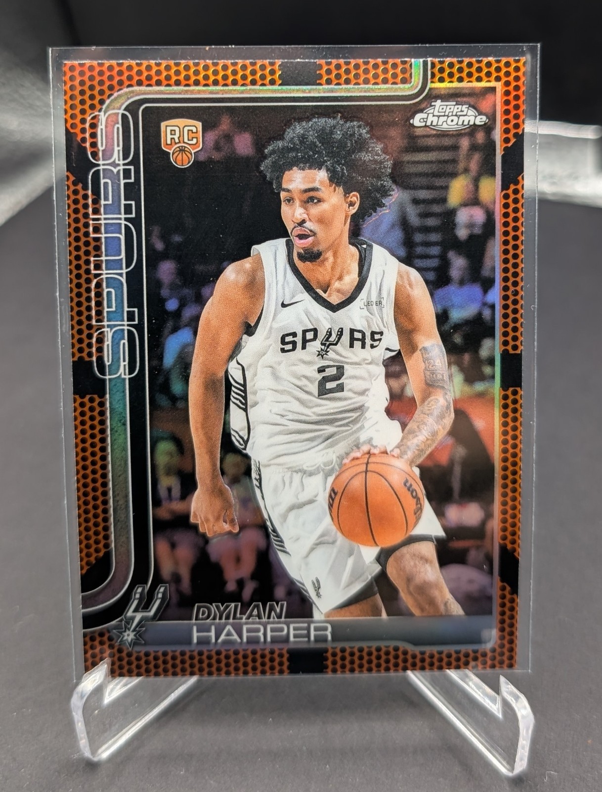 2025-26 Topps Chrome - Dylan Harper #252 Basketball Border Refractor (RC)