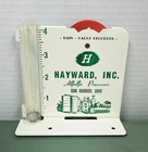 Vintage Hayward Inc Oak Harbor OH Alfalfa Proc Metal advertising rain gauge — photo 4