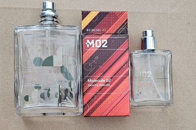 Leer Flakons Escentric Molecules, Molecule+Mandarine 100ml und Molecule 02 30ml