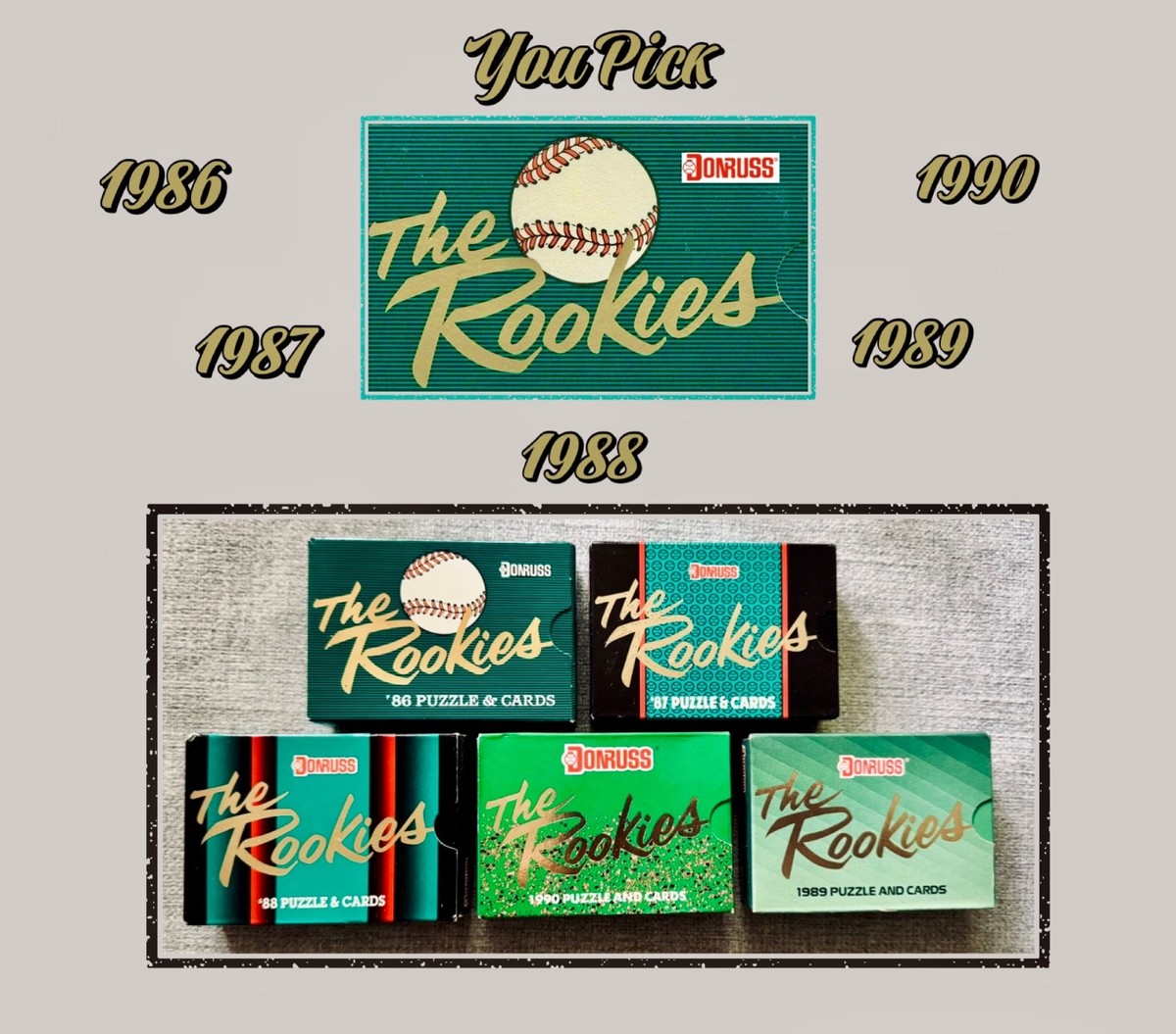 ROOKIES セット You Pick 1986-1990 Donruss The Rookies Puzzle And Cards Complete