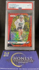 Cooper DeJean (RC) Grade PSA 8 - 2024 Panini Prizm Red Sparkle Prizm Rookie #321