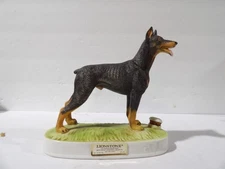Lionstone Doberman Pinscher  Miniature Decanter