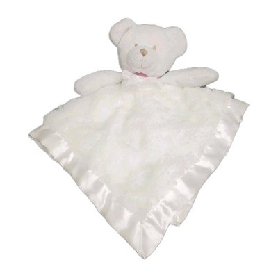 Blankets and Beyond White Swirls Bear Lovey Security Blanket Puppet Plush