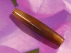 ANCIENT CAMBODIAN BANDED AGATE TUBULAR EYE BEAD 45-9.1 MM LUSTRE — photo 3