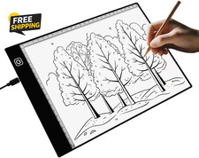 A5 LED Light Box for Tracing and Drawing - Ultra-Thin Adjustable Light Table/Boa