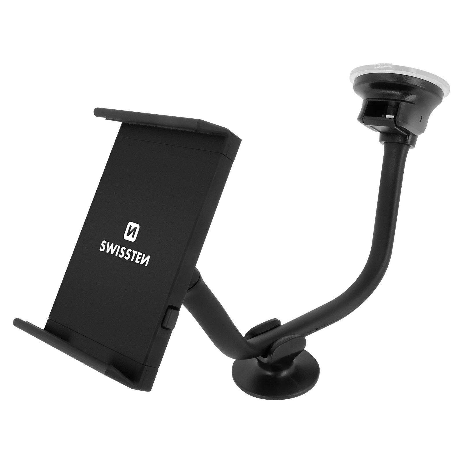 Supporto auto ventosa Swissten nero per navigazione GPS su parabrezza