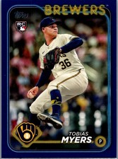 2024 Topps Update Tobias Myers #US299 Milwaukee Brewers